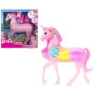 Barbie Fantasia Unicórnio Luzes Brilhantes Rosa - Com Luz e Som Barbie Dreamtopia Reino Encantado - Mattel JCP78
