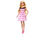 Barbie fantasy boneca vestido listrado 65th hth66 - mattel