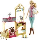 Barbie Farm Vet - Playset com 7 Animais de Estimação Barbie Farm Vet - Playset com 7 Animais de Estimação