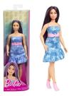 Barbie Fashionistas 231 Vestido Jeans de borboleta cabelo roxo