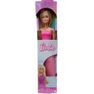 Barbie Loira Vestido Rosa Donzela - Mattel JDM67-JDM68