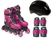 Barbie Patins Ajustável 33 a 36 e Acessórios -Fun Divirta-se