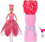Barbie Petal Pop Muñeca Aromatizada con Vestido de Rosas y Accesorios