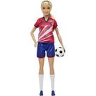 Barbie Profissões Boneca Jogadora De Futebol Uniforme Nº 9