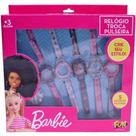 Barbie relogio troca pulseiras com 5 fun