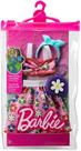 Barbie Roupas e Acessórios Conjunto Top Saia Floral Tiara Bolsa