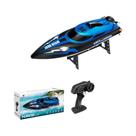 Barco RC De Alta Velocidade 25km/h Com Controle Remoto Anti-Interferência 2.4GHz, Brinquedo Aquático