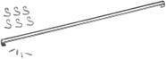Barra aço inox com 6 ganchos 40cm* - brinox