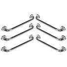 Barra Alça Apoio 50cm Aço Inox Segurança Kit 6 Uni Idoso Pcd Acessibilidade Gestante Escada Corredor Box Banheiro Evita Acidentes Quedas Barra Alça Apoio 50cm Aço Inox Segurança Kit 6 Uni Idoso Pcd Acessibilidade Gestante Escada Corredor Box Banheiro Evita Acidentes Quedas