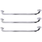 Barra Alça Apoio 80cm Inox Kit 3 Uni Acessibilidade Pcd Suporte Anti Queda Banheiro Escada Corrimao Box Varanda Escada