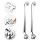 Barra Alça Apoio Banheiro 60cm Alta Qualidade Inox 2 Pcs + Nfe