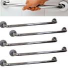 Barra Alça Apoio Kit 5 Uni Aço Inox 50Cm Acessibilidade Criança Pcd Deficiente Gestante Box Banheiro Segurança Anti Queda Acidentes Barra Alça Apoio Kit 5 Uni Aço Inox 50Cm Acessibilidade Criança Pcd Deficiente Gestante Box Banheiro Segurança Anti Queda Acidentes