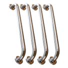 Barra Alça Corrimao Apoio 80cm Inox Kit 4 Uni Acessibilidade Banheiro Idoso Gestante Deficiente Segurança Suporte Escada