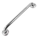 Barra Alça De Apoio Inox Reta Prateada Segurança Banheiro