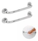 Barra alça de apoio para banheiro inox para idosos 40cm - 2un Barra alça de apoio para banheiro inox para idosos 40cm - 2un