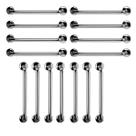 Barra Apoio 60cm Aço Inox Kit 15 Unidades Idoso Gestante Criança Acessibilidade Deficiente Segurança Banheiro Box Suporte Corrimao Escada Resistente