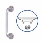 Barra Apoio Horizontal Recartilha 30cm Banheiro Sequencial