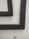 Barra BORRACHA / GAXETA - 2m P170 - cor preto padrao metal frio