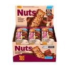 Barra Castanhas e Amendoim com Cobertura de Chocolate Nuts display com 12un de 25g - Banana Brasil Barra Castanhas e Amendoim com Cobertura de Chocolate Nuts display com 12un de 25g - Banana Brasil