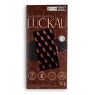 Barra Chocolate 70 Cacau Vegana Zero Adição de Açúcares, Lactose e Glúten Luckau 75g