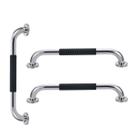 Barra de Apoio 30cm Inox Superficie Antiderrapante Kit 3 unidades Banheiro Box Idoso Criança Gestante Cadeirante Acessibilidade