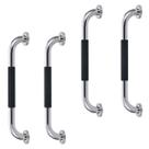Barra de Apoio 30cm Inox Suporte Antiderrapante Kit 4 unidades Criança Idoso Cadeirante Gestante Banheiro Box Proteçao Segurança Resistente Acessibili