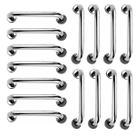 Barra de Apoio 40cm Inox Kit 15 Unidades Banheiro Box Idoso Gestante Cadeirante Casa Quarto Suporte Corrimao Escada Segurança Resistente Acessibilidad