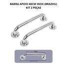Barra de Apoio 60 Cm Inox 2 Peças - Brazhu