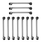 Barra de Apoio 60cm Aço Inox Kit 11 Uni Criança Idoso Gestante Suporte Resistente Anti Queda Evita Acidente Segurança Banheiro Box Acessibilidade