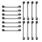 Barra de Apoio 60cm Aço Inox Kit 15 Unidades Banheiro Box Idoso Deficiente Cadeirante Acessibilidade Gestante Criança Suporte Corrimao Escada Evita Ac