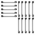 Barra de Apoio 60cm Aço Inox Kit 15 Unidades Banheiro Box Idoso Gestante Acessibilidade Deficiente Cadeirante Evita Acidente Segurança Suporte Resiste