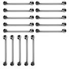 Barra de Apoio 60cm Aço Inox Kit 15 Unidades Idoso Gestante Criança Banheiro Box Suporte Resistente Acessibilidade Segurança Corrimao Escada