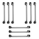 Barra de Apoio 60cm Aço Inox Kit 9 Unidades Banheiro Box Suporte Idoso Deficiente Cadeirante Segurança Corrimao Escada Acessibilidade Barra de Apoio 60cm Aço Inox Kit 9 Unidades Banheiro Box Suporte Idoso Deficiente Cadeirante Segurança Corrimao Escada Acessibilidade