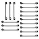 Barra de Apoio 60cm Inox Kit 15 Unidades Suporte Deficiente Gestante Idoso Banheiro Box Corrimao Segurança Acessibilidade