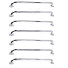 Barra de Apoio 70cm Aço Inox Kit 7 Unidades Deficiente Gestante Idoso Criança Acessibilidade Banheiro Box Casa Corrimao Suporte Proteçao