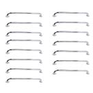 Barra de Apoio 70cm Inox Kit 15 Unidades Segurança Deficiente Idoso Parede Corrimao Acessibilidade Suporte Proteçao Segurança Acessibilidade