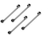 Barra de Apoio 70cm Inox Kit 4 Unidades Idoso Criança Gestante Banheiro Box Suporte Acessibilidade Deficiente Segurança Corrimao Escada
