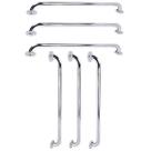 Barra de Apoio 70cm Inox Kit 6 Unidades Idoso Criança Gestante Deficiente Banheiro Box Suporte Corrimao Escada Segurança Acessibilidade