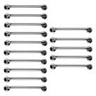 Barra de Apoio Aço Inox 40cm Kit 15 Unidades Idoso Cadeirante Banheiro Box Suporte Deficiente Suporte Corrimao Segurança