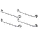 Barra de Apoio Alca 80cm kit 4 Uni Acessibilidade Idoso Cadeirante Deficiente Box Banheiro Corrimao Corredor Seguranca