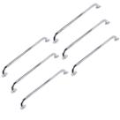 Barra de Apoio Alca 80cm kit 6 Uni Acessibilidade Deficiente Cadeirante Idoso Box Banheiro Seguranca Corrimao Corredor