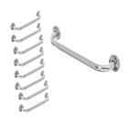 Barra de Apoio Alça Banheiro Inox 50cm Kit 20 Unidades Cadeirante Deficiente Idoso Acessibilidade Segurança