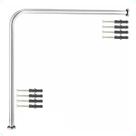 Barra de Apoio Alça Suporte L 60x60 Cm Banheiro Idoso Deficiente Gestante Barra de Apoio Alça Suporte L 60x60 Cm Banheiro Idoso Deficiente Gestante