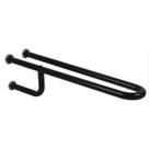 Barra de Apoio Alumínio Preto Lateral Fixa Ld Direito 80cm - 7584