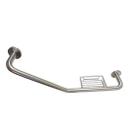 Barra de Apoio Angular Com Saboneteira 400mm em Aço Inox Polido BA8004 IL Barra de Apoio Angular Com Saboneteira 400mm em Aço Inox Polido BA8004 IL