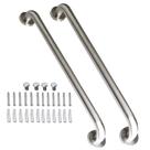 Barra de apoio de chuveiro ImomWee Satin Brushed Nickel 60 cm em aço inoxidável
