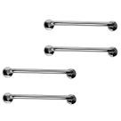 Barra de Apoio Inox 60cm Kit 4 Unidades Idoso Deficiente Banheiro Box Acessibilidade Cadeirante Suporte Corrimao Escada Resistente