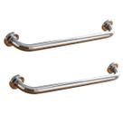 Barra de Apoio Kit 2 Uni 80cm Inox Acessibilidade Banheiro Idoso Gestante Deficiente Segurança Corrimao Suporte Escada