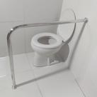 Barra De Apoio Para Vaso Sanitário 70x80 Corrimão Em L De Alumínio Barra De Apoio Para Vaso Sanitário 70x80 Corrimão Em L De Alumínio