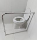 Barra De Apoio Para Vaso Sanitário 80x80 Corrimão Em L De Alumínio Barra De Apoio Para Vaso Sanitário 80x80 Corrimão Em L De Alumínio